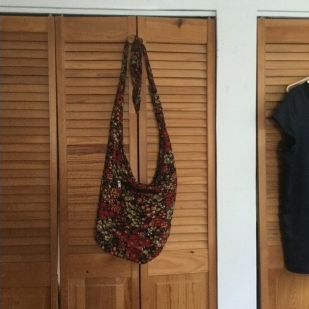 Women handbag in flowers